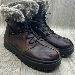Skechers Brown Faux Fur Boots